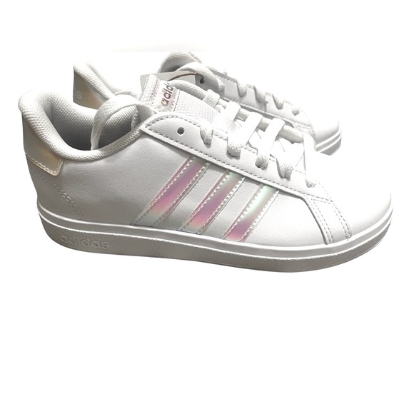 adidas Other - 🌟🌟🌼NIB Adidas GRAND COURT 2.0 K. White Shoes with Iridescent Accents